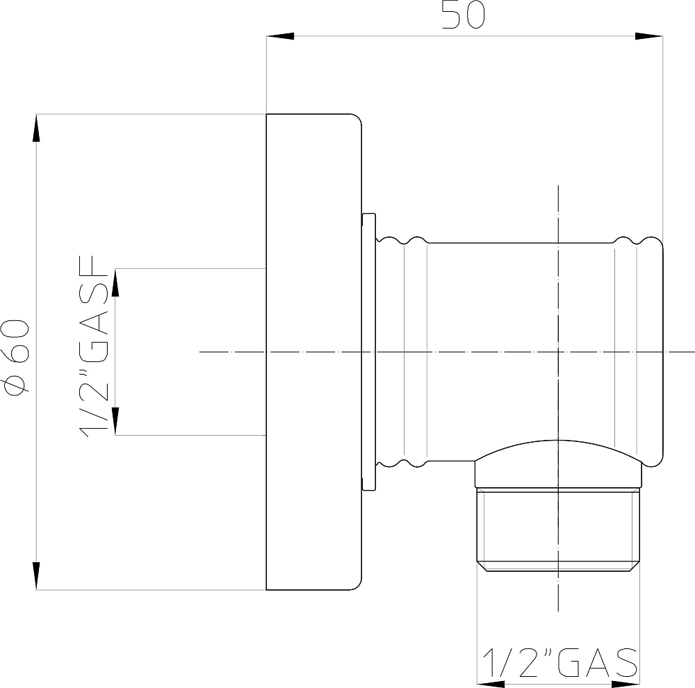 Шланговое подключение Bossini V00224 ORO