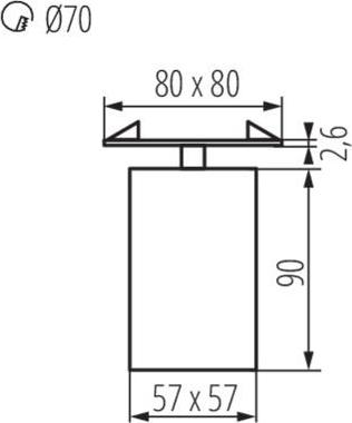 Спот Kanlux CHIRO GU10 DTL-B 29313