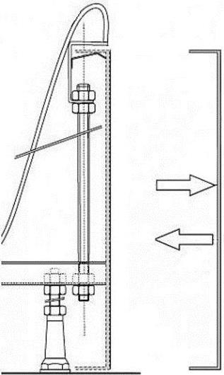 Кpепление панели для душевого поддона Ravak Sabina 90 B2E000000N