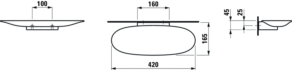 Полка Laufen New Classic 8.7785.1.757.000.1 белый