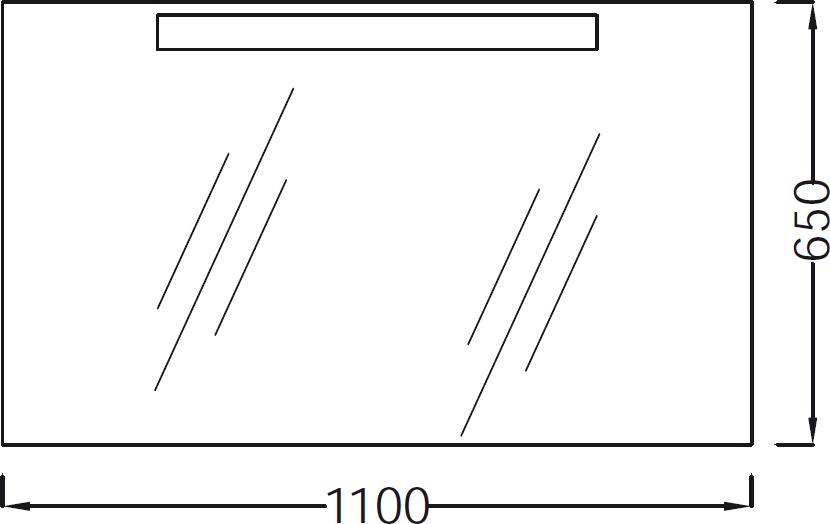 Зеркало 110х65 Jacob Delafon Presquile EB1110-NF 110 см