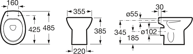 Крышка-сиденье для унитаза Roca Victoria 801B6200B, микролифт