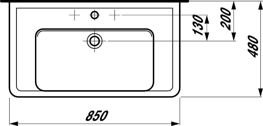 Раковина Laufen Pro 8.1395.6.000.104.1 накладная