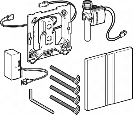 Кнопка смыва Geberit Sigma 50 116.036.QB.1 красное золото