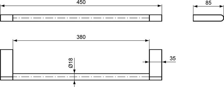 Полотенцедержатель Ideal Standard Connect 45 см