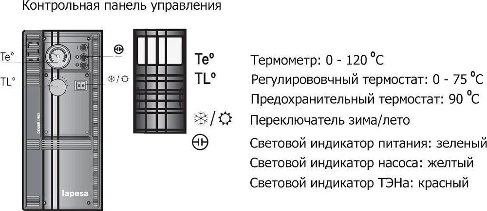 Водонагреватель Lapesa Geiser Inox GX130-D