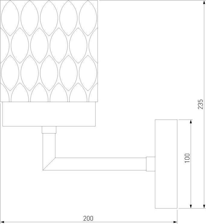 Бра Eurosvet Calle 60127/1 хром