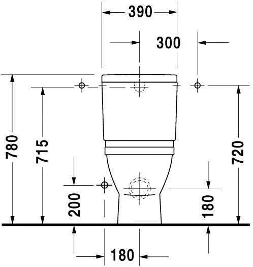 Напольный унитаз Duravit Starck 3 0126090000