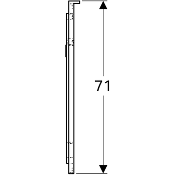 Зеркало 60х71 см Geberit Xeno² 500.521.00.1