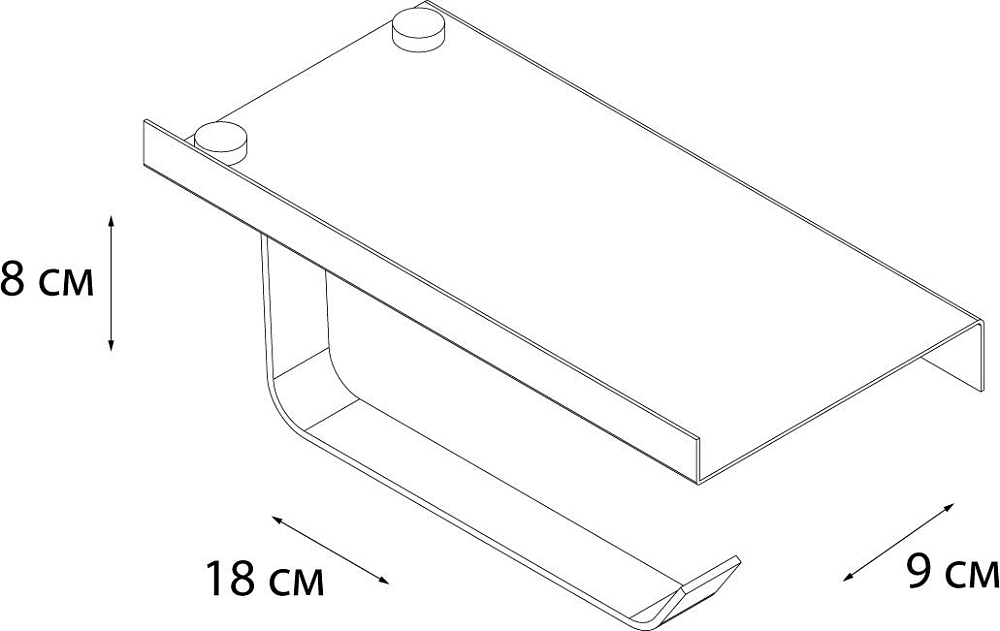 Держатель туалетной бумаги Fixsen Hotel FX-31011 с полкой для телефона полированная сталь