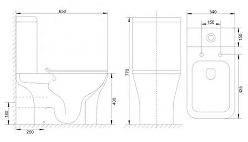 Напольный унитаз-компакт Mirsant Smart MRF0011, с крышкой Soft-close