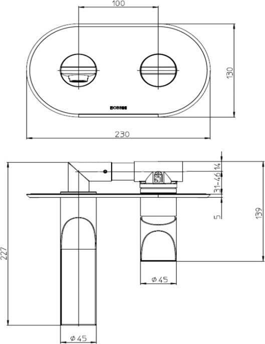 Смеситель для раковины Bossini Apice Z00549.030, хром