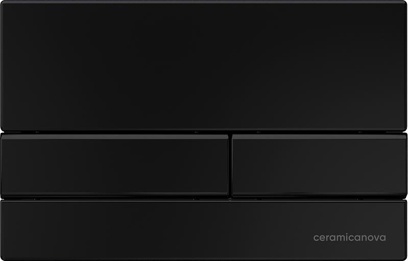 Комплект инсталляция с подвесным унитазом Ceramica Nova Forma CN3009_1002B_1000 с сиденьем микролифт и черной клавишей смыва