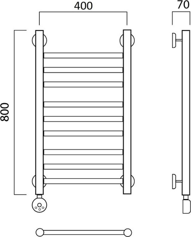 Полотенцесушитель электрический Aquanerzh Прямая 00-12A8040_L