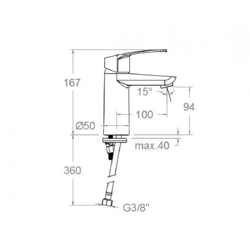 Смеситель для раковины Ramon Soler New Fly 570211 хром