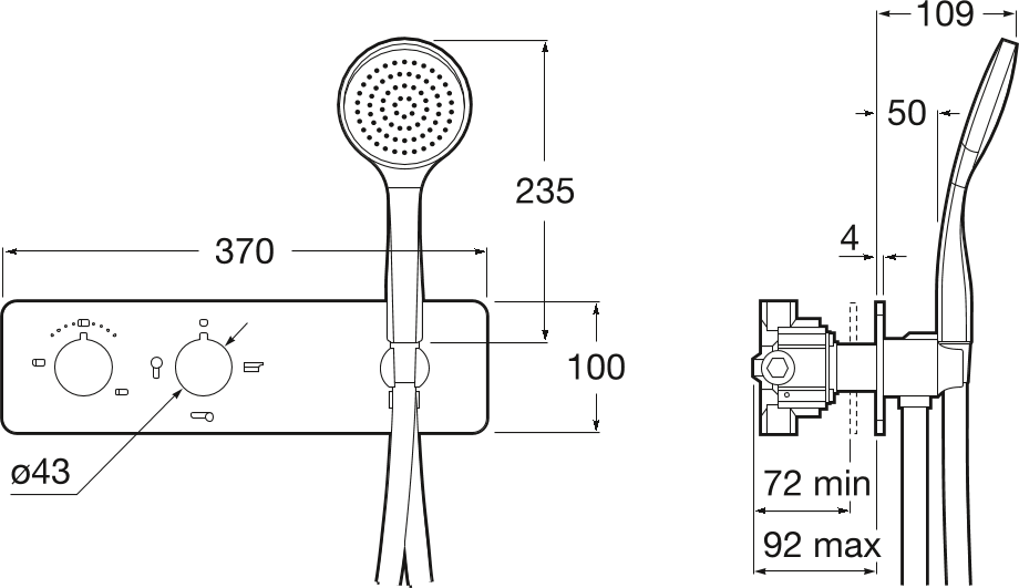 Смеситель для душа Roca Puzzle 5A2805C00