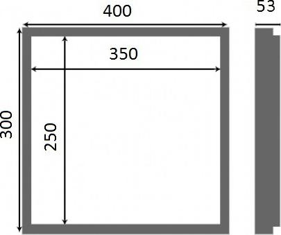 Настенный люк Люкер AL-KR 30х40