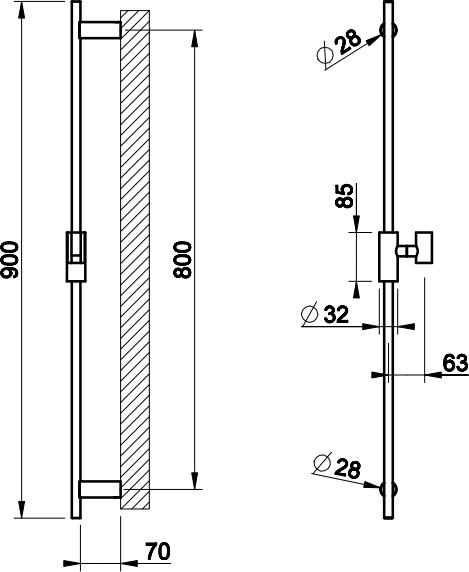 Штанга для душа Gessi Anello 63485#031, хром