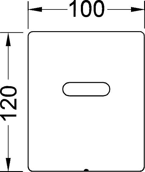 Кнопка смыва Tece Planus Urinal 6 V-Batterie 9242351 хром