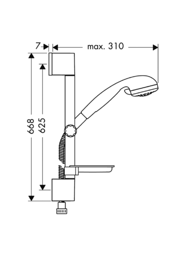 Душевой гарнитур Hansgrohe Crometta 27744000