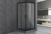 Душевой уголок Royal Bath HPD 75х85 RB8575HPD-T-BL стекло прозрачное, профиль черный