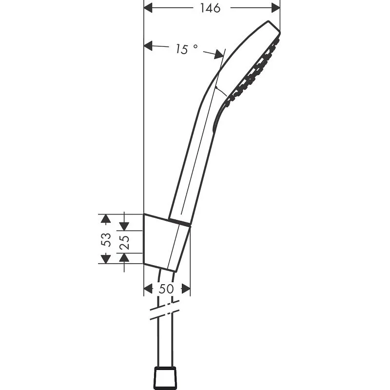 Душевой комплект Hansgrohe, хром, 71400000/71070000/26410400