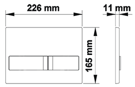 Комплект Berges Wasserhaus Novum 047213 кнопка хром