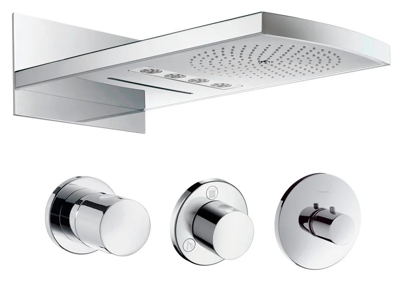 Душ верхний Hansgrohe Raindance Rainfall 28411000/15932000/15930180/15972000/15970180/15715000/1800180 хром