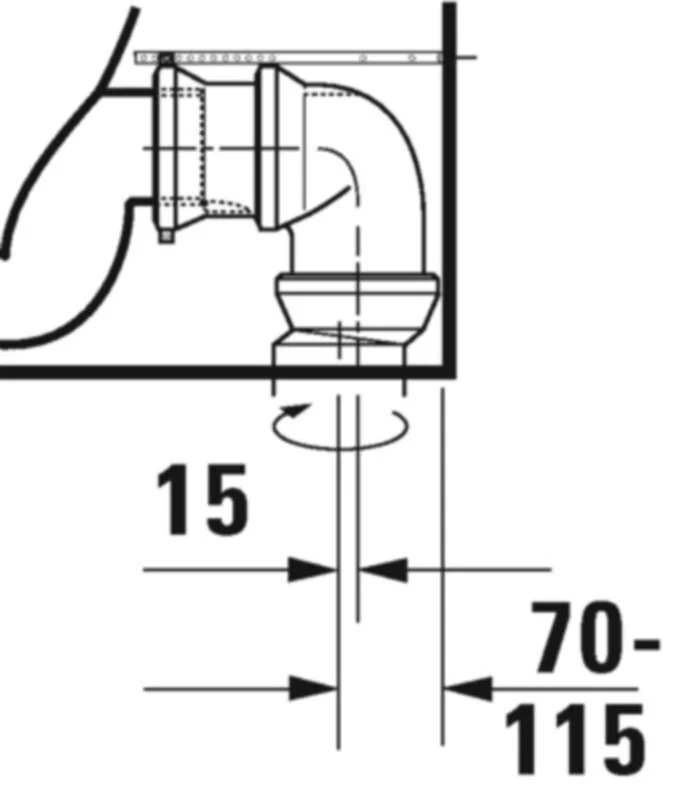 Унитаз напольный Duravit D-Neo, белый, 2002090000