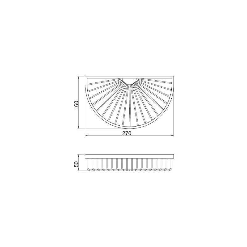 Полка Veragio Basket VR.GFT-9048.CR хром