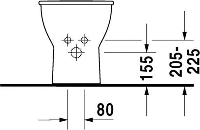 Напольное биде Duravit Darling new 2250100000