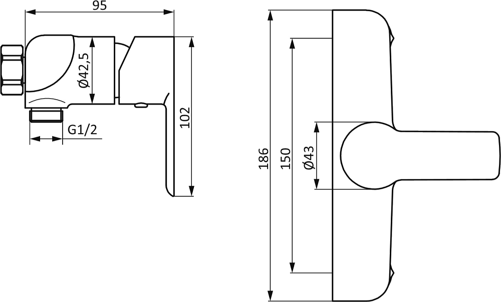 Комплект для ванной STWORKI Хельсинки HFDB97000 + HFHS20000 + HFHS02100 + HFHS02100