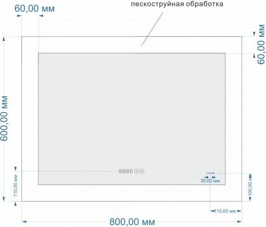 Зеркало Cersanit Led 80 KN-LU-LED060*80-p-Os