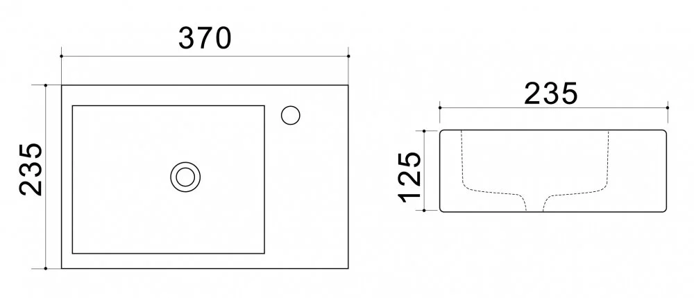 Раковина Azario AZ4331A белый