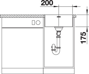 Кухонная мойка Blanco Supra 400-IF 523356