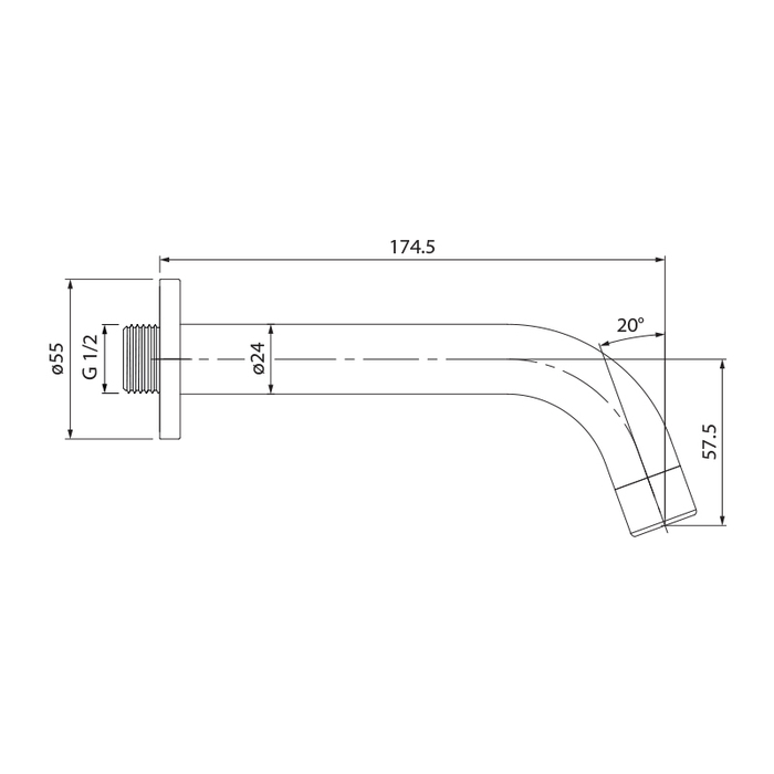 Излив Iddis Optima Home 001SB00i63 хром