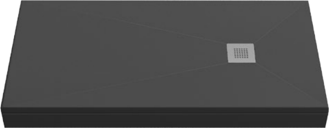 Душевой поддон Creto Ares 160x80 см 1-0070, черный