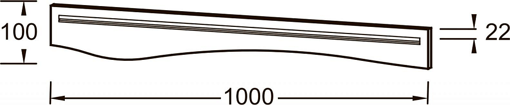 Полка Jacob Delafon Sherwood 100 EB1840RU-P6, натуральный дуб