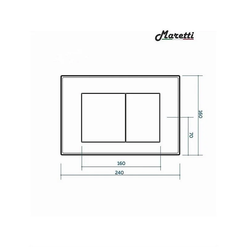 Инсталляция Maretti AC11P5211, с безободковым унитазом Calabria CA10PBM29-844, крышка-сиденье микролифт, клавиша Sofia AC12SF-560, черный, комплект, CA29SF56052