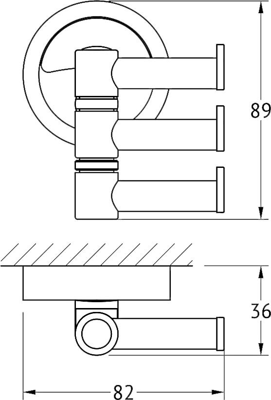 Крючок FBS Ellea ELL 047 поворотный