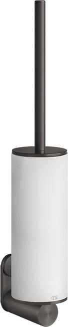 Ёршик для унитаза Gessi 316 54719#707, brushed black metal PVD / белый