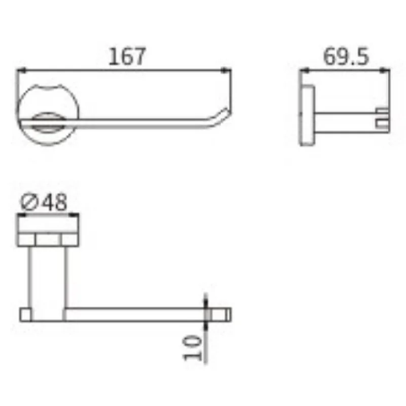 Держатель туалетной бумаги CeramaLux Loft 53907A хром