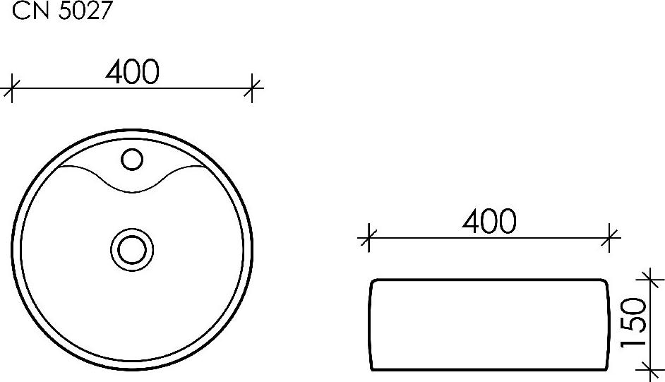 Раковина Ceramica Nova Element 40 CN5027, белый