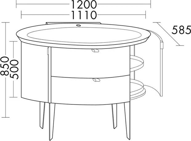 Тумба с раковиной 120 см Burgbad Diva 2.0 SFJK120 F3046 G0176 C0001*1, белый