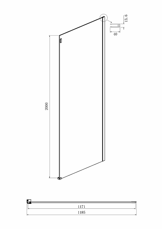 Душевой уголок Ambassador Benefit 19021105HX-120HX 160x120,профиль хром, стекло прозрачное