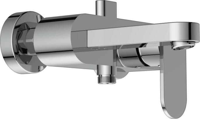 Смеситель для ванны с душем Cersanit Elio 63045, хром