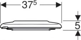 Крышка-сиденье для унитаза Geberit Renova 572850000, белый