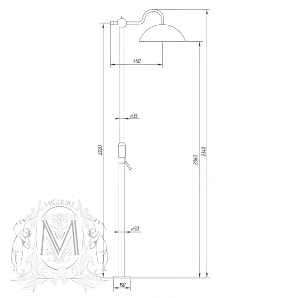 Душевая система Migliore Oxford ML.OXF-6371.bi.cr хром