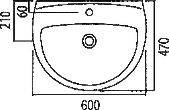 Раковина IFO Arret RS031060000 60 см