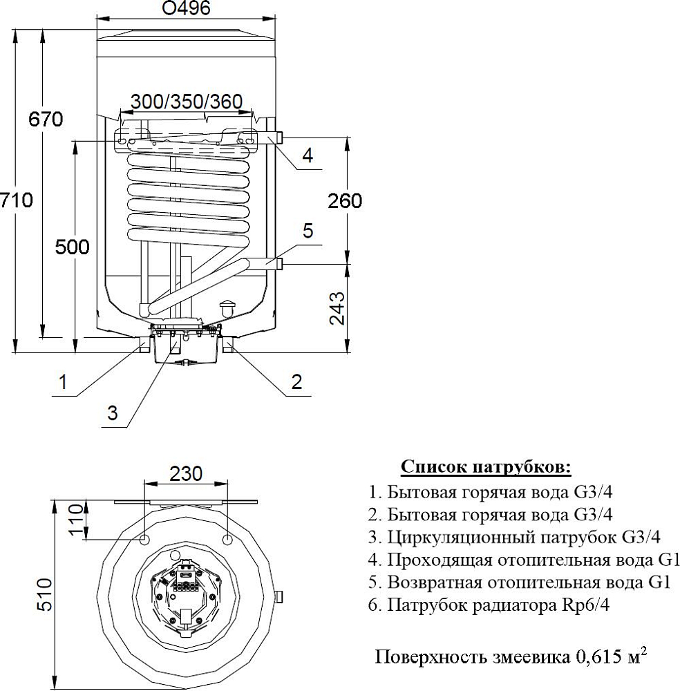 Водонагреватель Hajdu AQ IND FC 75 л настенный 2141713902